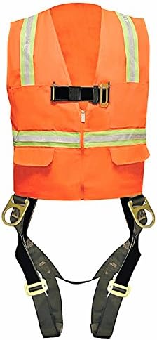 Madaco Roof Construction Fall Protection Heavy Duty Full Body Industrial Safety Harness Size XL ANSI OSHA H-TB205-AV-XL