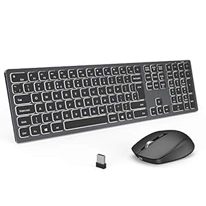 Wireless-Backlit-Keyboard-and-Mouse-Combo-Jelly-Comb-Illuminated-Rechargeable-USB-Keyboard-and-Mice-Qwerty-UK-Layout-for-PC-Laptop-Computer-with-Windows-System-24-G-Wireless-Space-Gray Wireless Backlit Keyboard and Mouse Combo, Jelly Comb Illuminated Rechargeable USB Keyboard and Mice Qwerty UK Layout…
