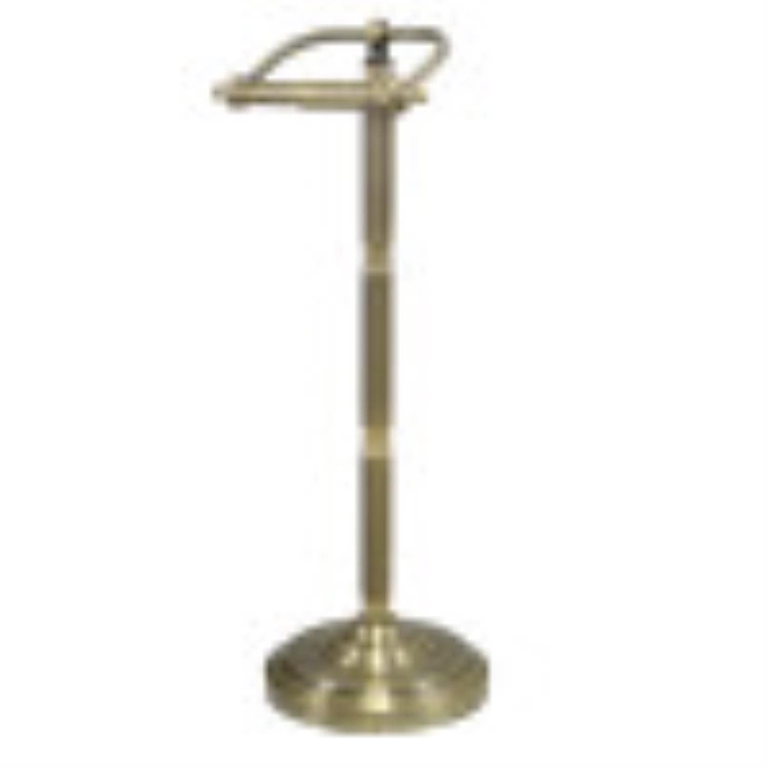 Kingston Brass CC2103 Georgian Pedestal Paper Holder, Antique Brass 21-1/2″