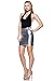 Women's J2 Love Faux Leather Mini Skirt, Small, Silver