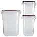 Rubbermaid Lock-Its Food Storage Containers with Easy Find Lids, 3-Piece Set