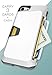 Smartish Silk iPhone 7/8 Rugged Wallet Case - Vault Armor Wallet for iPhone 7/8 [Protective Non-Slip Grip Credit Card Cover] - Bright White