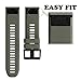 NotoCity Compatible Fenix 5 Band 22mm Width Soft Silicone Watch Strap for Fenix 5 Plus/Fenix 6/Fenix 6 Pro/Fenix 7/exip/Forerunner 935/945/Approach S60/Quatix 5(Army Green)