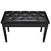 AW Piano Bench Stool Dual Leather Padded Keyboard Organ Duet Chair Seat Double Throne Storage Capacity 400 lbs 29.3x13.3x19