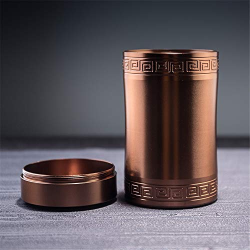 Ryyland-Home Teiera Creativa Lega di Alluminio Tea Caddy archiviazione può Portatile Tea Viaggio di archiviazione può… - immagine 6