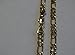 Mens 18k Yellow Gold Plated 24in Figaro Chain Necklace 5.6 MM & Bracelet Set nn