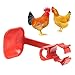 Afco Poultry Chicken Duck Bird Plastic Water Bowl Receiving Drinker Drip Feeder Bottle Cup size 14cm6.5cm (red)thumb 3