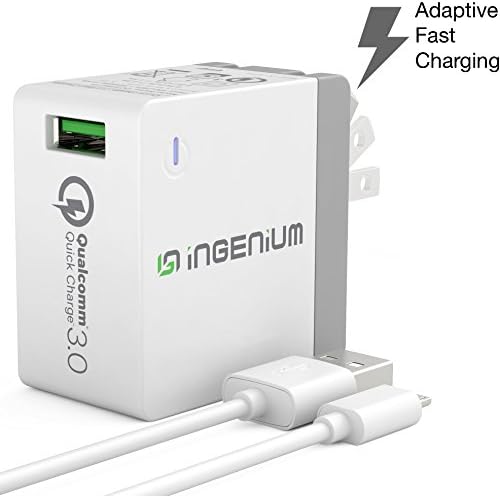 Ingenium Fast Wall Charger with 5-Feet Rapid Cable for Smartphones