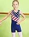 BAOHULU Leotard for Girls Gymnastics Toddler Sparkle Stripes Tank Biketards One Piece