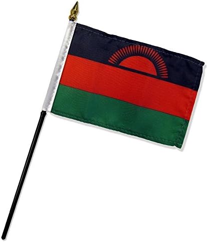 Malawi 4"x6" Desk Stick Flag (No Base) (1)