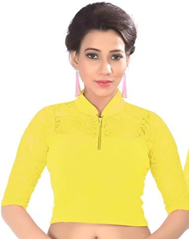 Vibes Designer Full Stitched Stretchable free size Saree Blouse (With Full Sleeves)