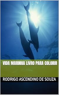 Livro Vida marinha livro para colorir