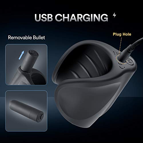 Vibrating Male Masturbator, Handhold Men Masturbation Penis Vibrator with 10 Modes for Glans Ejaculation, Allovers Adjustable Size Male Vibrator Sex Toy for Improving Men’s Sexual Stamina