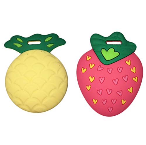 strawberry teething toy