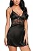 Avidlove Women's Sexy Lingerie Satin Nightgowns Lace Chemises Mini Sleepwear