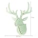 A.B Crew Vintage Style DIY 3D Puzzle Deer Head Wall Hanging Decor(Red)