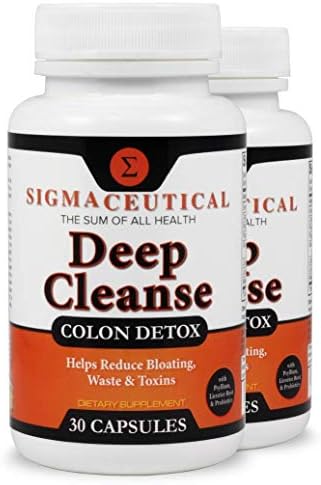 2 Pack of Colon Cleanse - Detox Cleanse - Bowel Cleanse & Laxative - Weight Loss & Increased Energy - Colon Cleanser - 30 Capsules Each