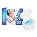 Stop Anti Snoring Devices, Snore Reduction Stopper Vents Maximize Airflow Airing Micro CPAP for Sleep Breath Aid, Silicone Relieve Nasal Congestion Nose Effective Ventilation by BOYON (blue)