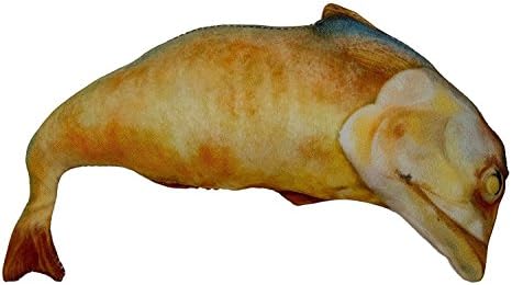 Organic Catnip Small Mackerel Fish Fried Cat Toy 5.5" With Catnip Fragrance That Stimulates Playful Behavior For Cats.