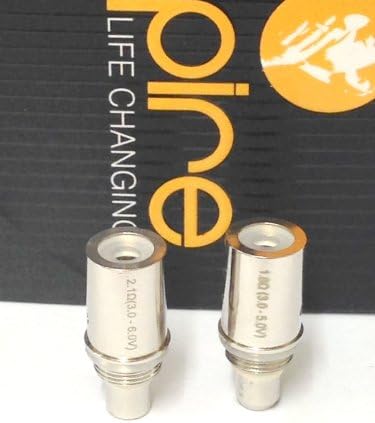 5x Aspire BDC (Bottom Dual Coil) clearomizer spare heads 1.8ohms 100% Genuine original Aspire for use with all Aspire clearomizers / glassomizers (ET, CE5, Vivi Nova, Mini Nova, etc…) NOT SUITABLE for Nautilus. No Tobacco, No Tar, No Nicotine.