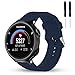 Sophili Bands Compatible for Garmin Forerunner 235, Soft Silicone Replacement Watch Bands with Pin Removal Tools for Garmin Forerunner 235/220/230/620/630/735 Smart Watch