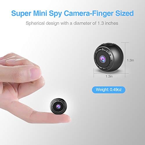 NIYPS Spy Camera Wireless Hidden, 1080P HD Mini Portable Small Secret Covert Nanny Camera with