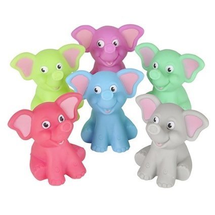 Bathtub Rubber Elephants - 12 per pack