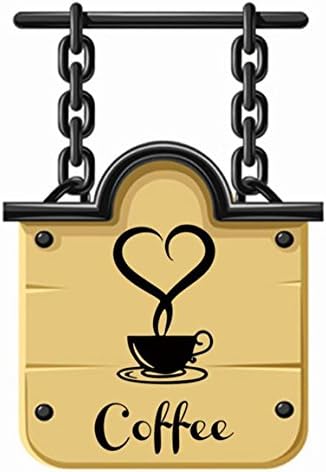 HN Removable DIY Kitchen Decor Coffee Cup Decals Vinyl Mug Wall Sticker
