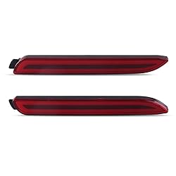 Raryloy 2x LED Rear Bumper Lights Reflector Tail