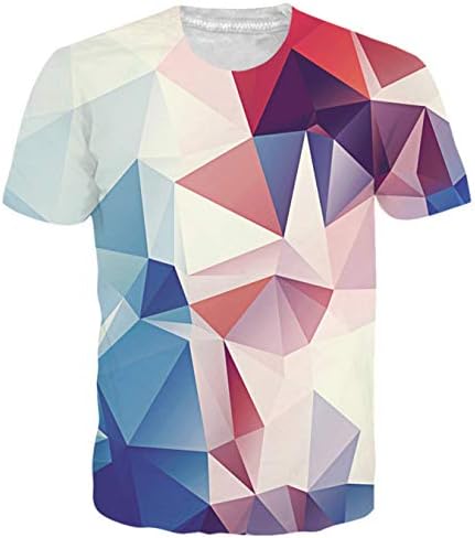 Adicreat Unisex 3D Printed Pattern Short Sleeve T-Sleeve Cool Graphic Tees Top