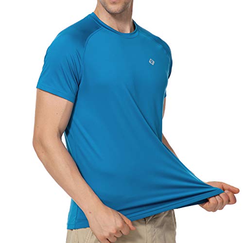 RlaGed Men's UPF 50+ UV Sun Protection Running Shirts Short Sleeve