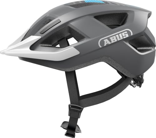 ABUS Fahrradhelm Aduro 3.0 LED, Größe S, Grau