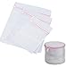 Kakalu® Set of 4 Lingerie Bags for Laundry, Delicates Bra Garment Effective Protection Mesh Zipped Washing Machine Laundry Wash Bag Travel Storage Organize Washer Drying Bag, Premium Quality + Gift