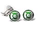 SharedImagination Green Lantern Cufflinks, The Justice League Jewelry, Avengers Tie Clip Tack, Cuff Links Link, Groomsmen Gift Wedding Party