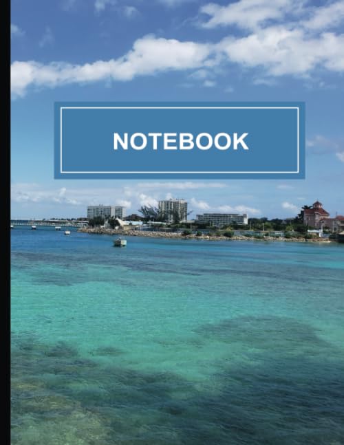 Notebook: Unlined Notebook - Large (8.5" x 11") | 100 Pages - Ocho Rios, Jamaica Cover