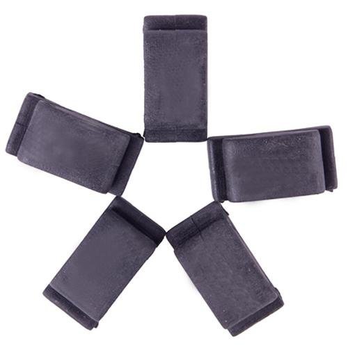 5Pcs Black Rubber Guitar HeadStock Pick Holder New