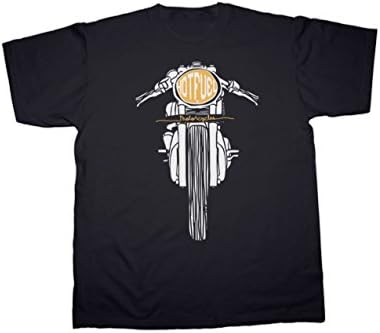 Cafe Racer Motorcycle Headlight Print T Shirt