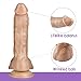 9 Inch Realistic Dildo,Flexible Double Density G spot Dildos with Strong Suction Cup for Hand -Free,Safe Material Lifelike Cock with Realism Scrotum for Anal Play Sex Toys for Women Couples