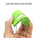Silicone Luggage Tag with Name ID Card Perfect to Quickly Spot Luggage Suitcase (Plane 2Pcs Green)