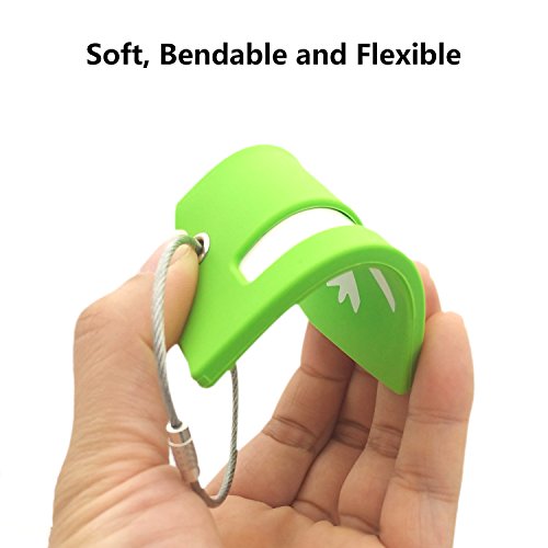 Silicone Luggage Tag With Name ID Card Perfect to Quickly Spot Luggage Suitcase (Plane 2Pcs Green) - Thumbnail 2