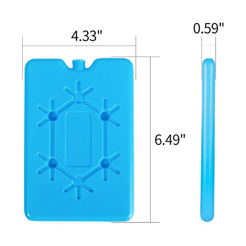 Ice Pack for Lunch Box (4Piece Set) Reusable Freezer and Cold Travel