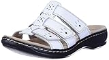 Clarks womens Leisa Spring Sandal, White