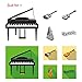 Mini Digital Metronome, Multifunctional, Portable, Volume Adjustable, Clip on, with Speaker, Tempo, with Battery for Piano, Guitar, Saxophone, Flute, Violin, Drum (White)