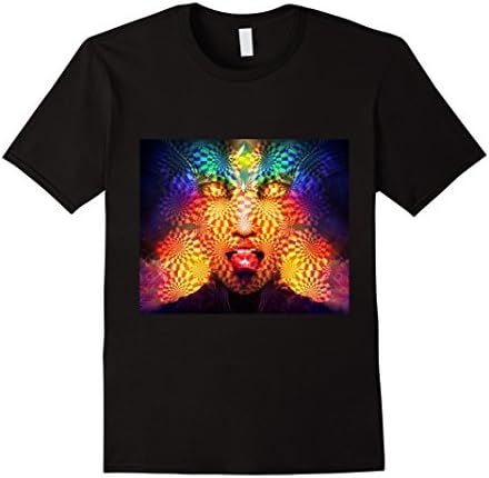 Mens Psytrance PLUR Tab Taker T-Shirt Large Black