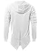 Youstar Men's Oversized Hoodie Jacket with Sleeve Cutouts