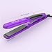 Steam Hair Straightener Dularf Professional Ceramic Tourmaline Ionic Ceramic Tourmaline Ionic Flat Iron Straightens & Curls with Adjustable Temp Travel Size (Purple)