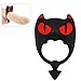 Mini Penis Ring,Tracy's Dog Long Lasting Vibrating Cock Ring Little Devil Sex Toy For Couples (Black)