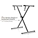 PARTYSAVING Pro Series One-Tier Portable Single-X Keyboard Stand with Locking Straps, APL1157