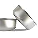 Basis Pet Made in The USA Stainless Steel Dog Bowl, Large (8 Cups), 2 Pack