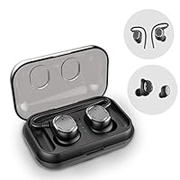 Wireless Earbuds,Bluetooth 5.0 Headphone Headset in-Ear TWS Stereo HiFi Sound Bluetooth Earbuds 80H Play Time with Wireless Charging Case,Easy Pairing for iOS Android